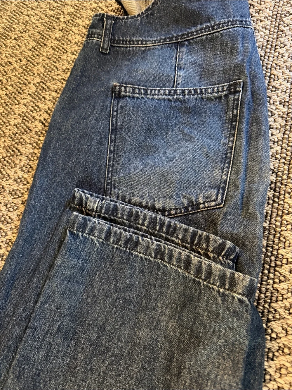 We The Free Vintage Wash Blue Denim Overalls - Picture 4 of 4